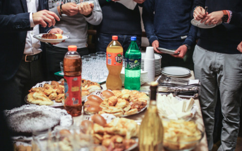 Buffet di festa a Castelbarco
