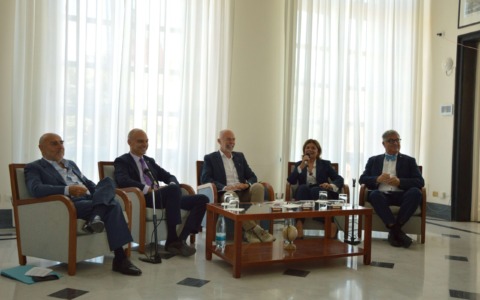 Da sinistra: Salerno, Delfino, Minella, Vidotto, Ghini